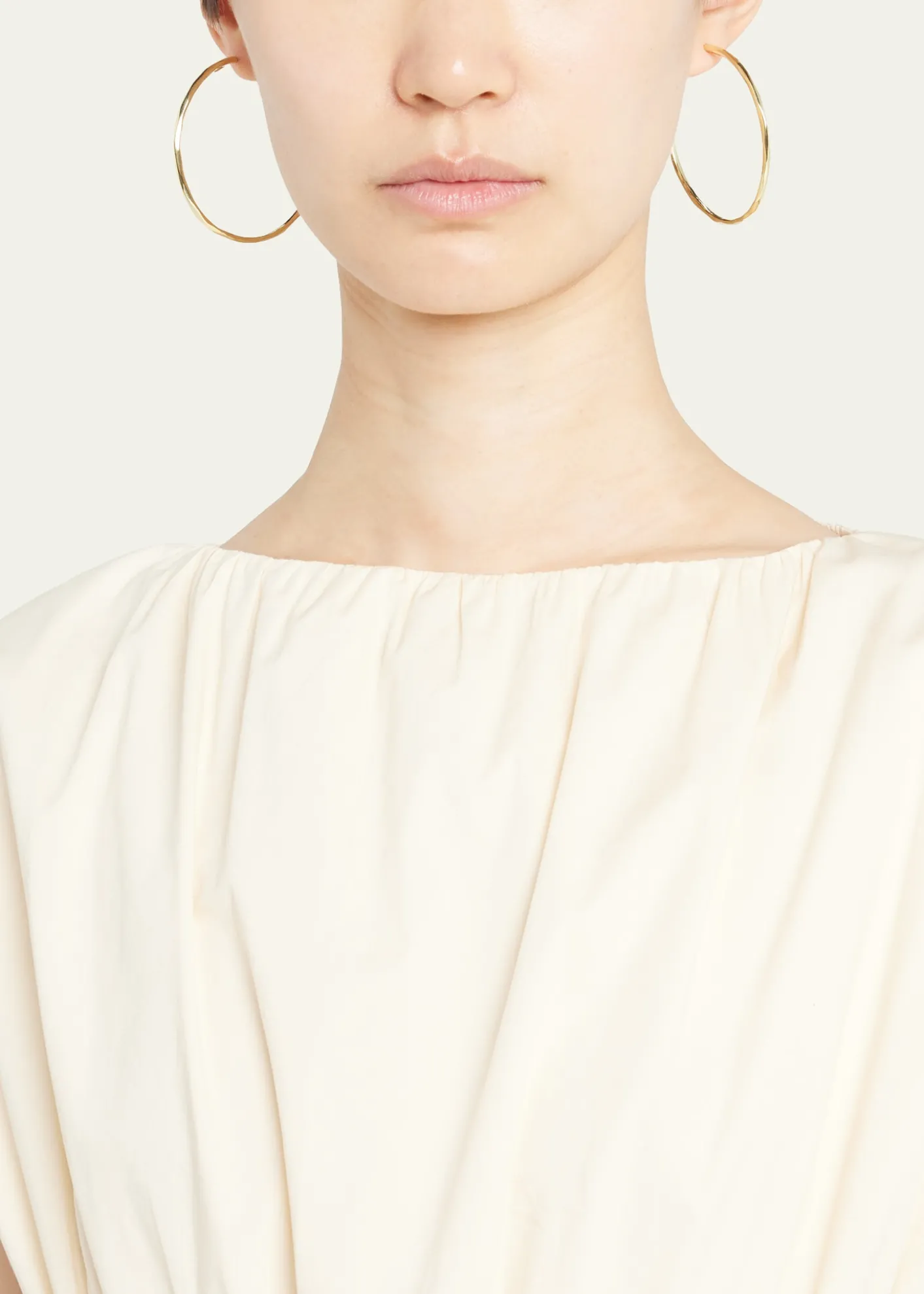 IppolitaLarge Squiggle Hoop Earrings in 18K Gold