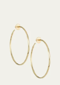 IppolitaLarge Squiggle Hoop Earrings in 18K Gold