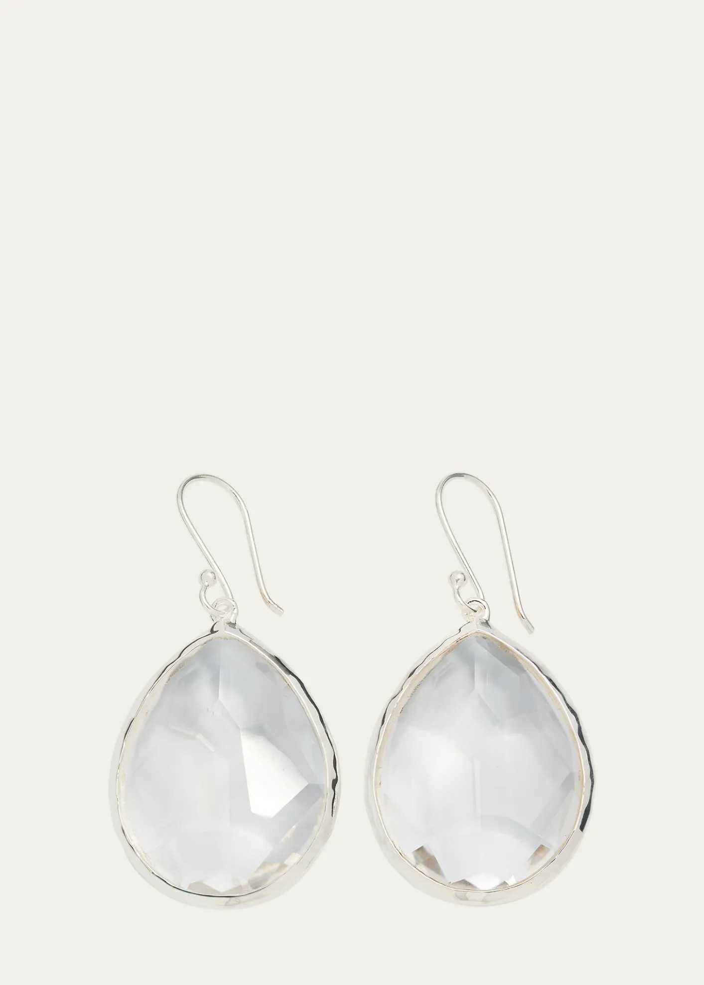 IppolitaLarge Teardrop Earrings in Sterling Silver