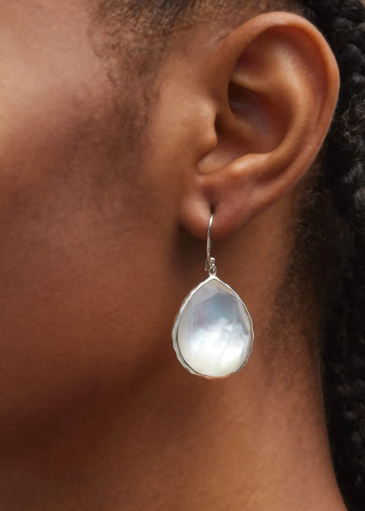 IppolitaLarge Teardrop Earrings in Sterling Silver