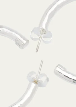 IppolitaMedium Hoop Earrings in Sterling Silver