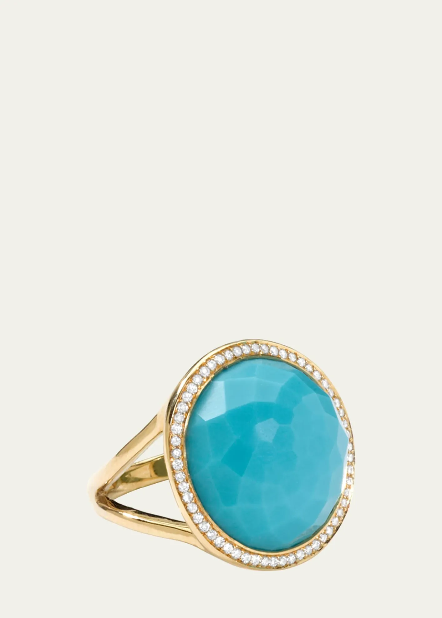 IppolitaMedium Ring in 18K Gold with Diamonds