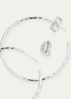 IppolitaMedium Squiggle Hoop Earrings in Sterling Silver