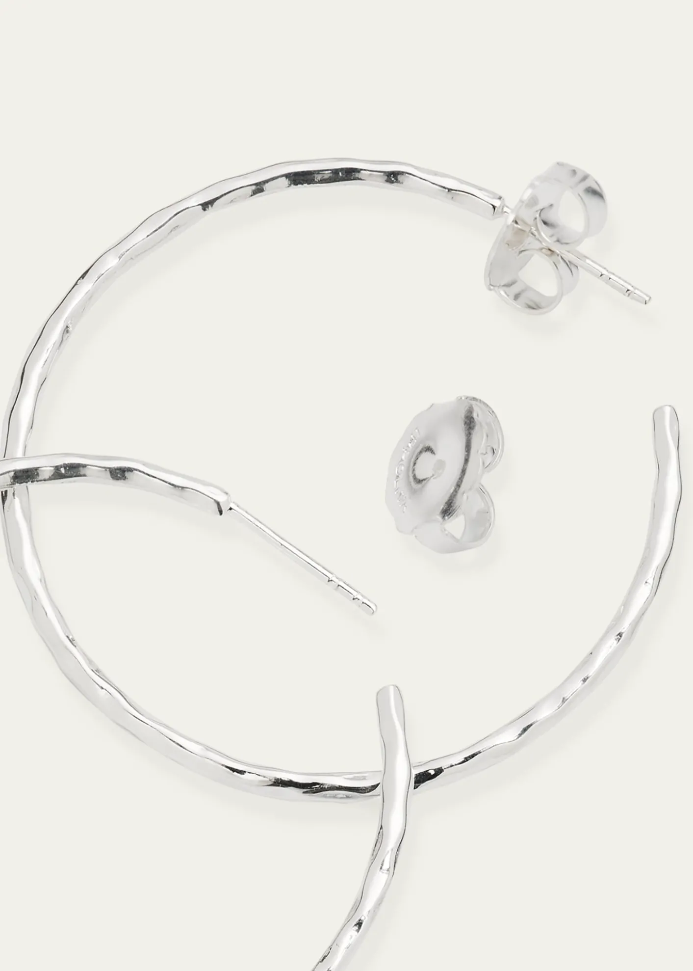 IppolitaMedium Squiggle Hoop Earrings in Sterling Silver