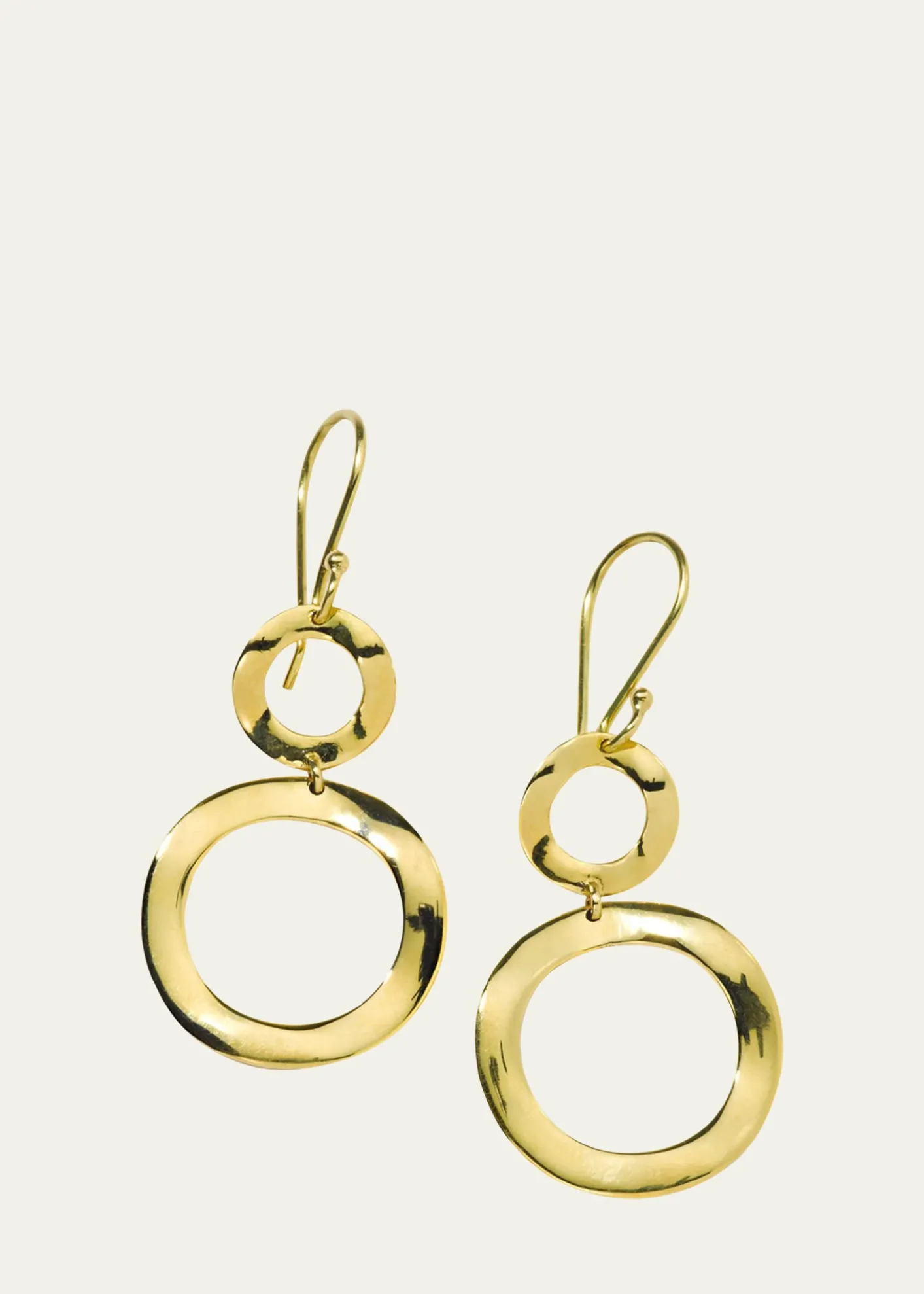 IppolitaMini Snowman Earrings in 18K Gold