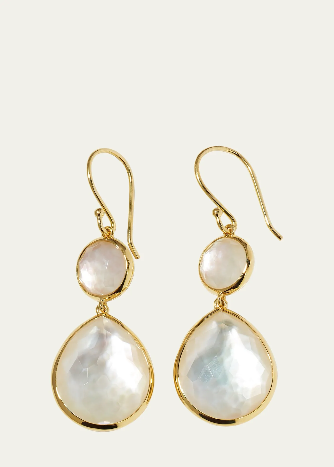 IppolitaRock Candy Snowman Teardrop Earrings in 18K Gold