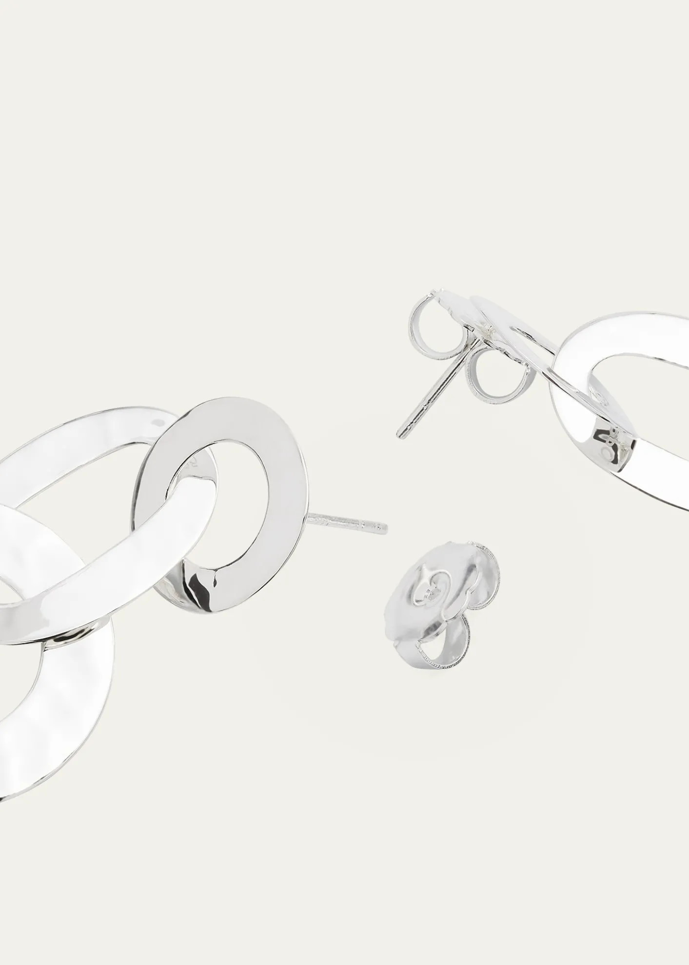 IppolitaRoma Links Post Earrings in Sterling Silver