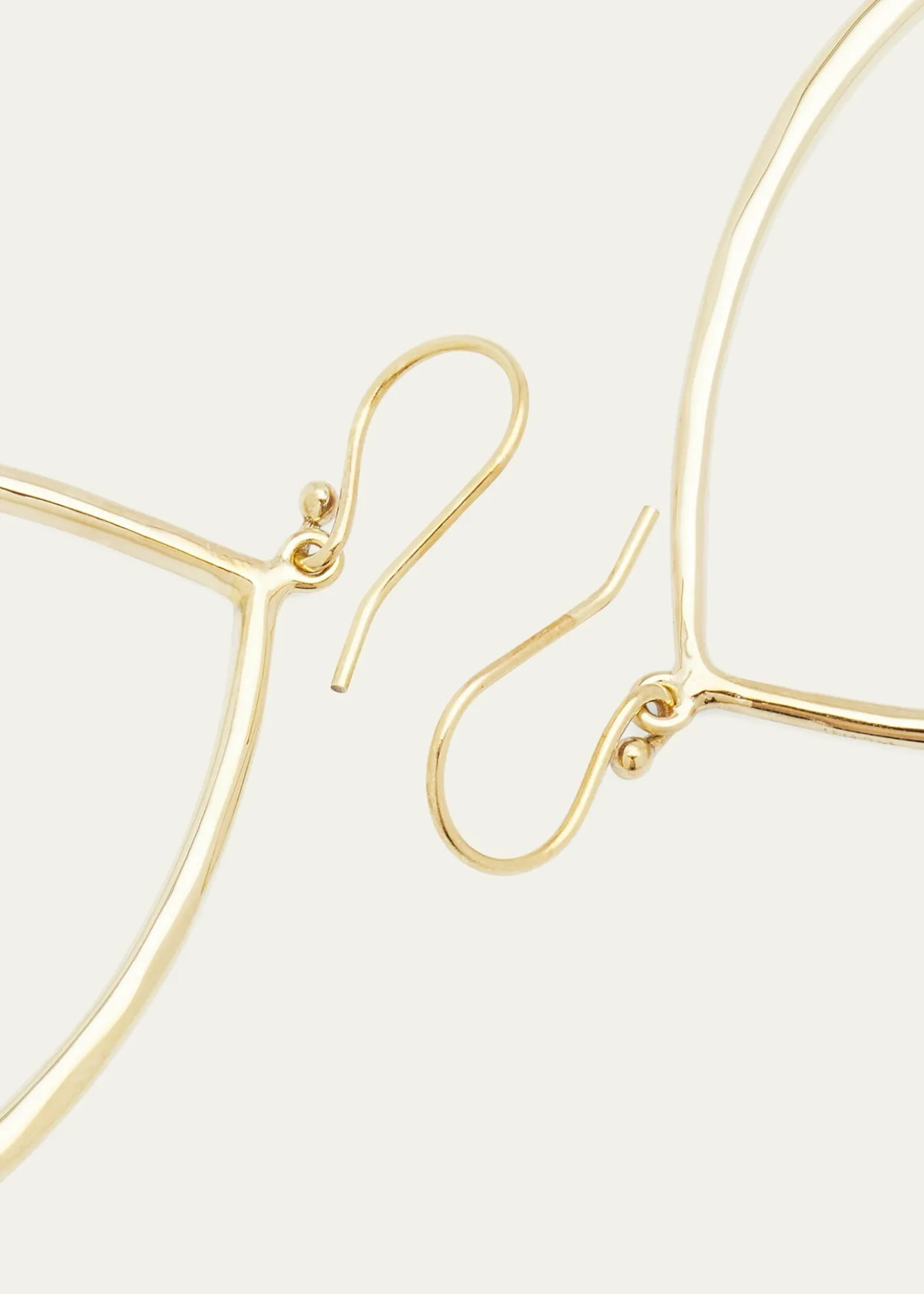 IppolitaSculpted Open Teardrop Earrings in 18K Gold