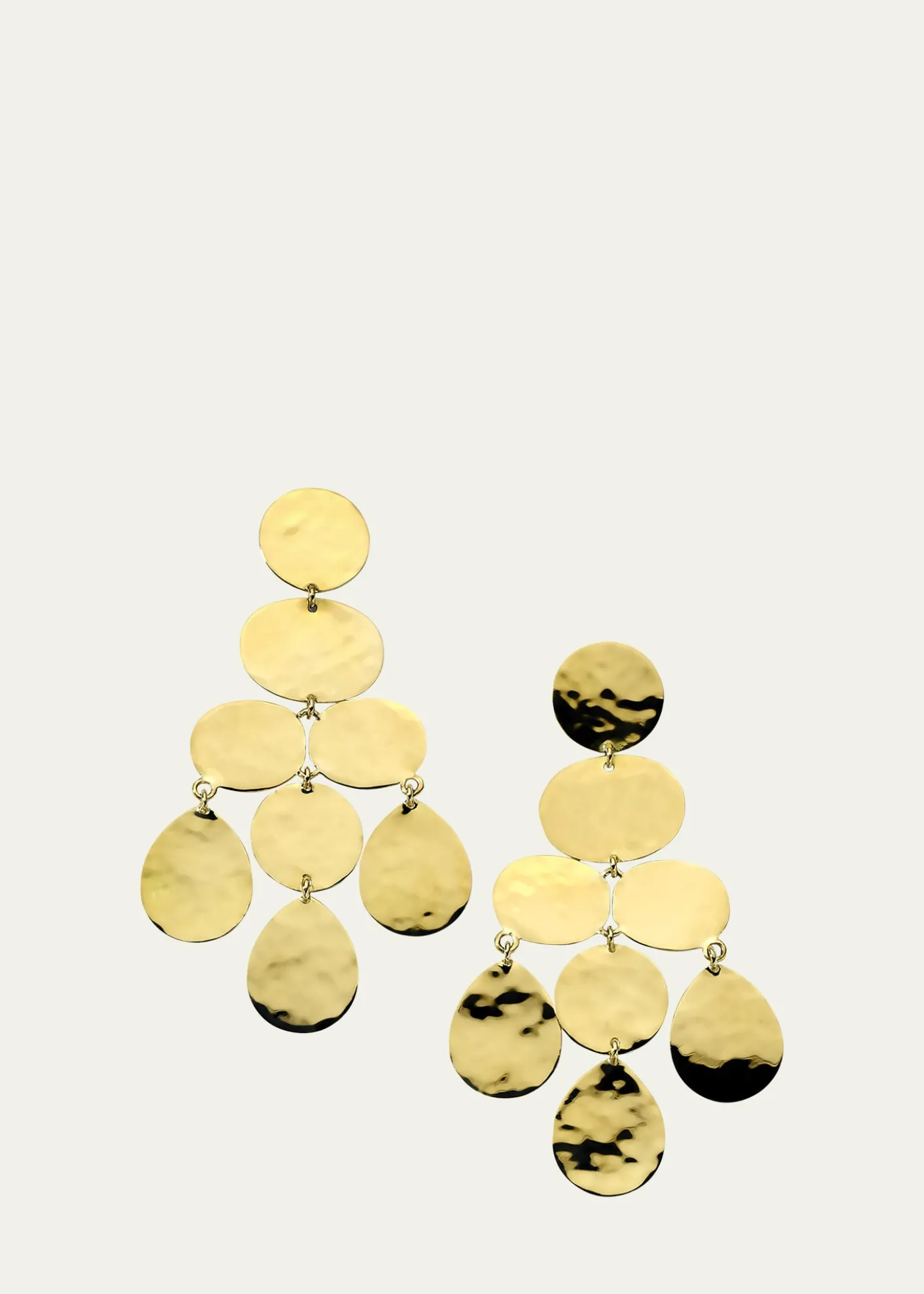 IppolitaSmall Crinkle Chandelier Earrings in 18K Gold