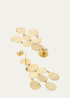 IppolitaSmall Crinkle Chandelier Earrings in 18K Gold