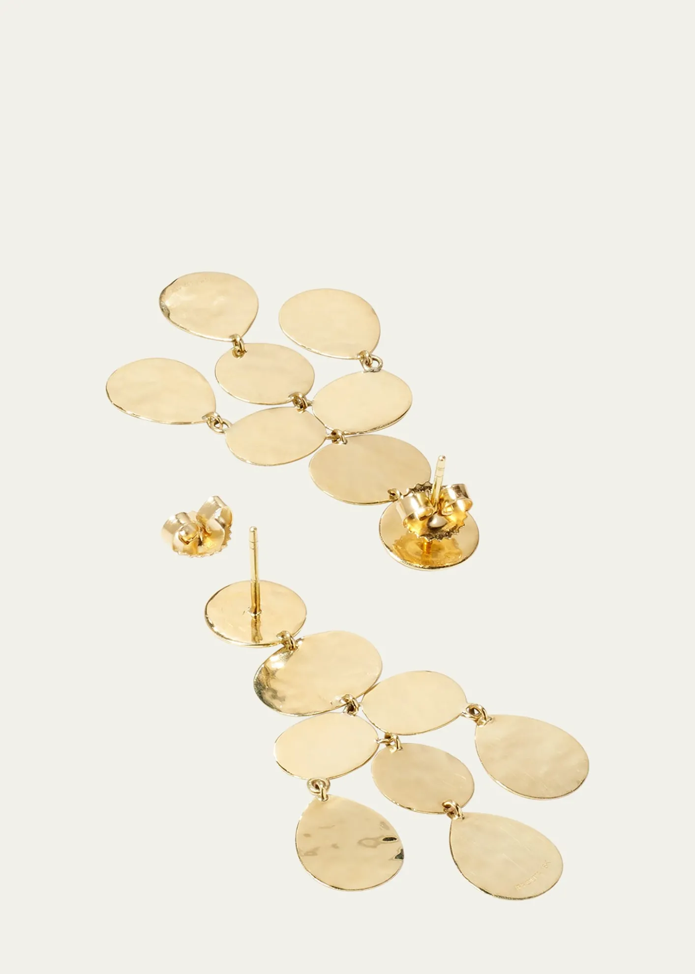 IppolitaSmall Crinkle Chandelier Earrings in 18K Gold