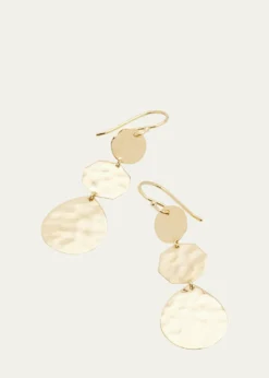 IppolitaSmall Crinkle Crazy 8's Earrings in 18K Gold