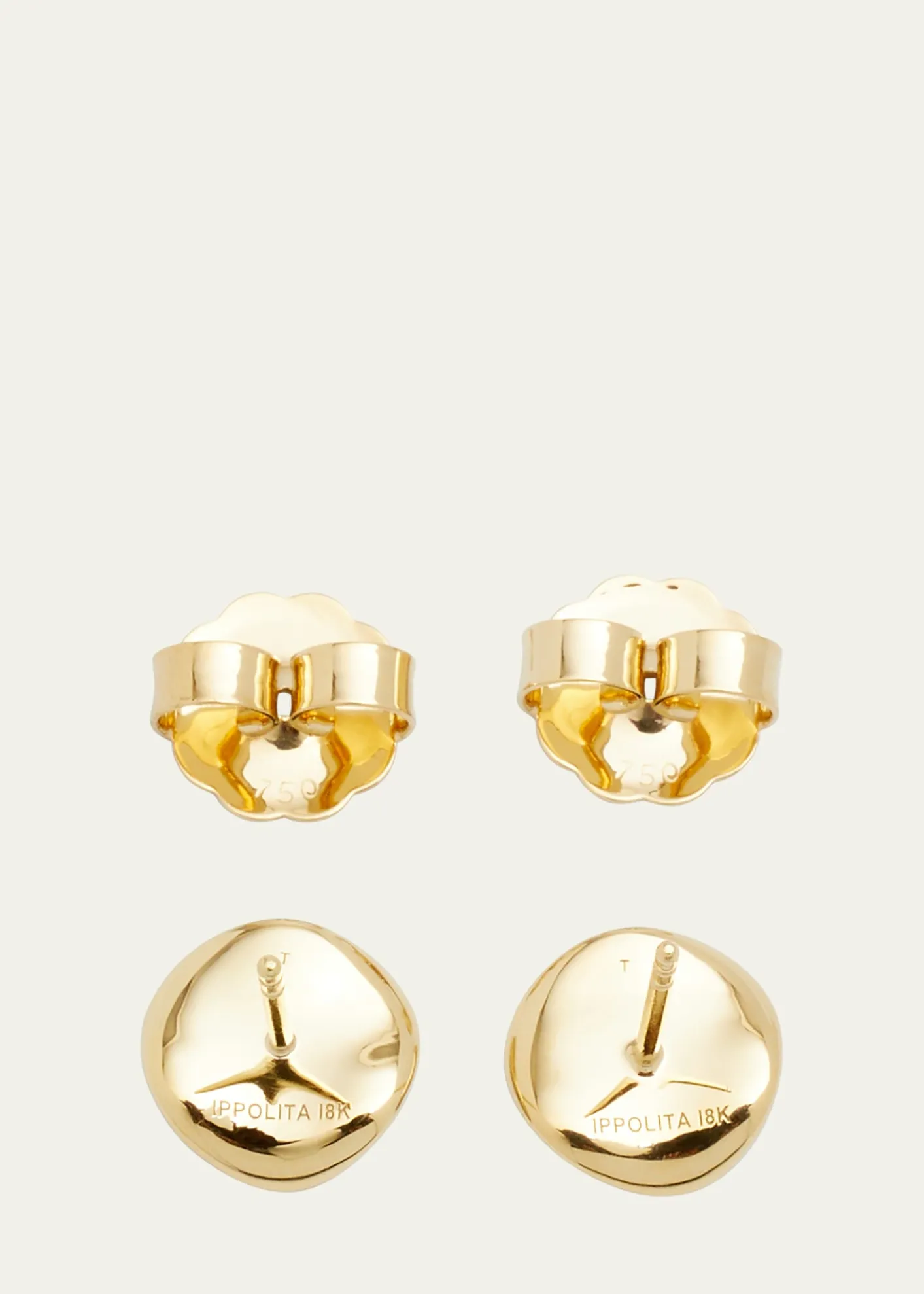 IppolitaSmall Flower Stud Earrings in 18K Gold with Diamonds