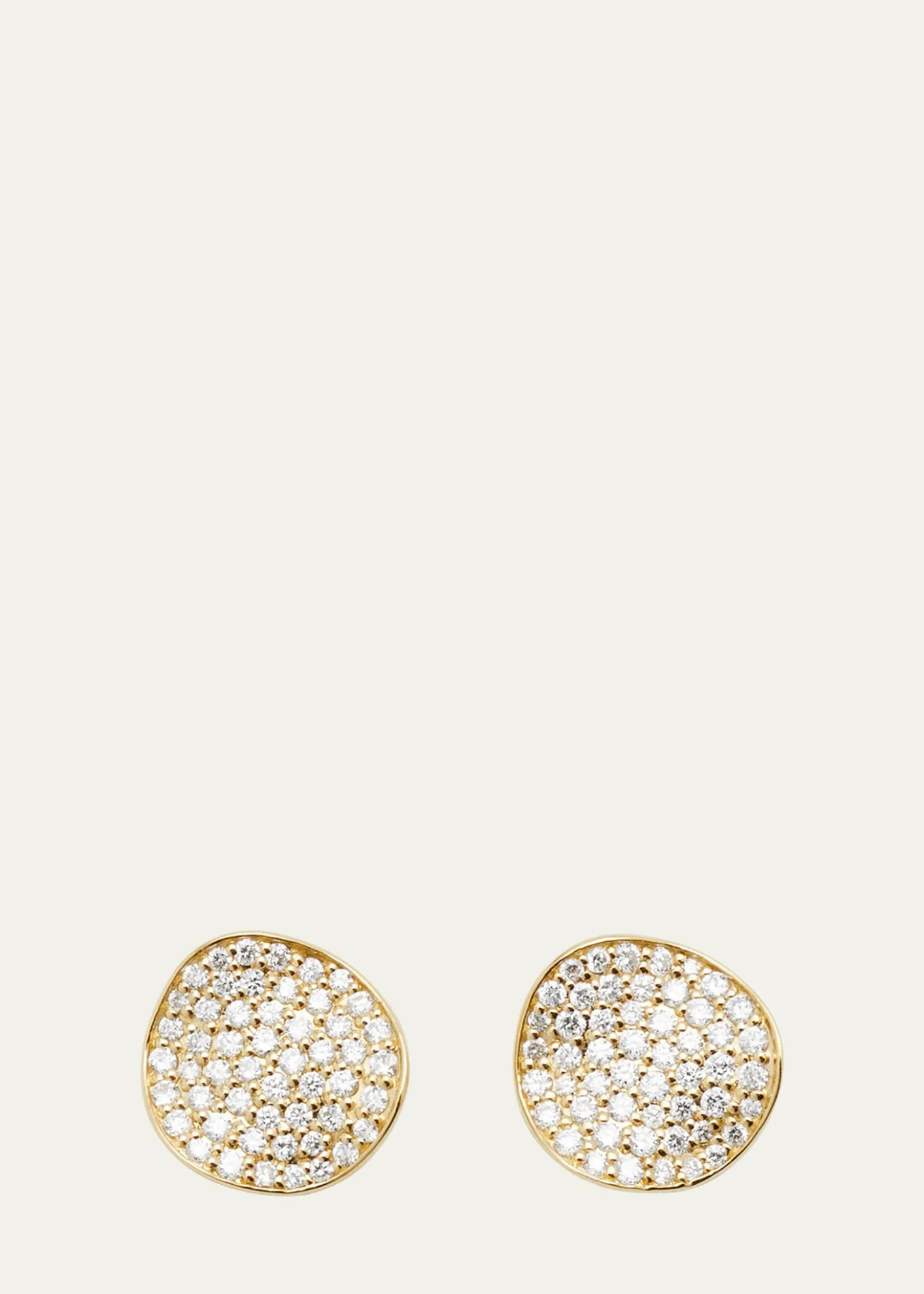 IppolitaSmall Flower Stud Earrings in 18K Gold with Diamonds
