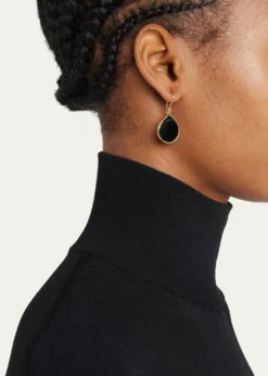 IppolitaSmall Stone Teardrop Earrings in 18K Gold