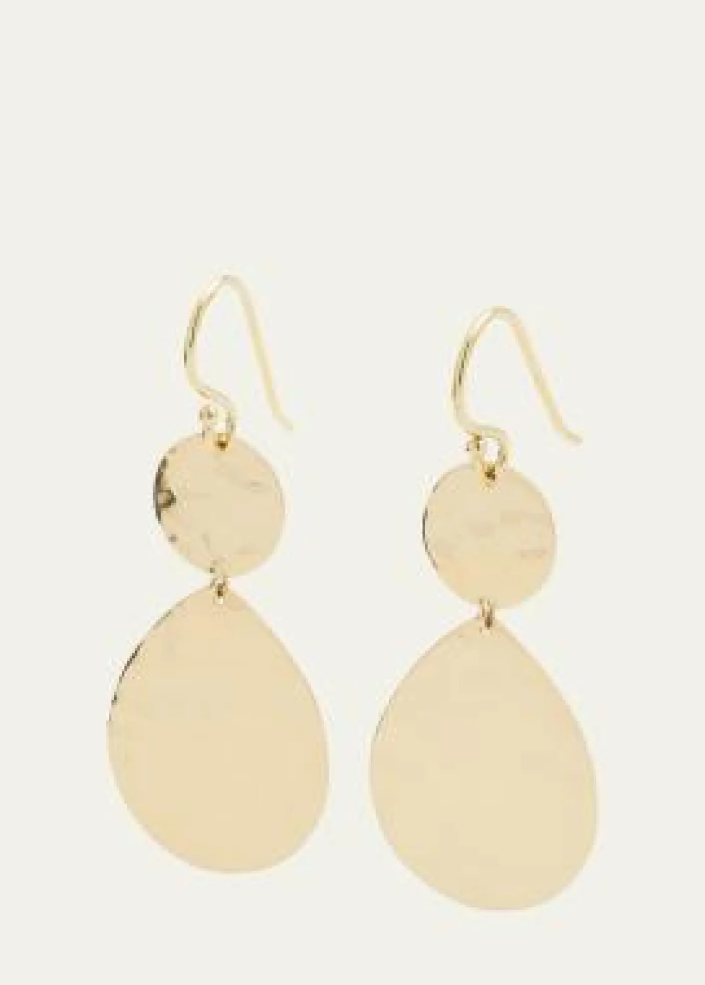 IppolitaSnowman Crinkle Earrings in 18K Gold