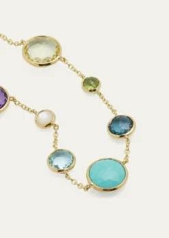 Ippolita7-Stone Link Bracelet in 18K Gold