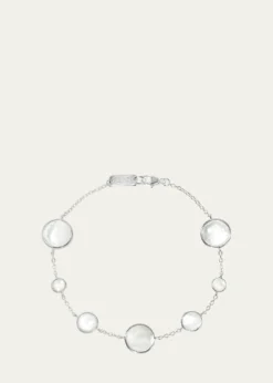 Ippolita7-Stone Link Bracelet in Sterling Silver
