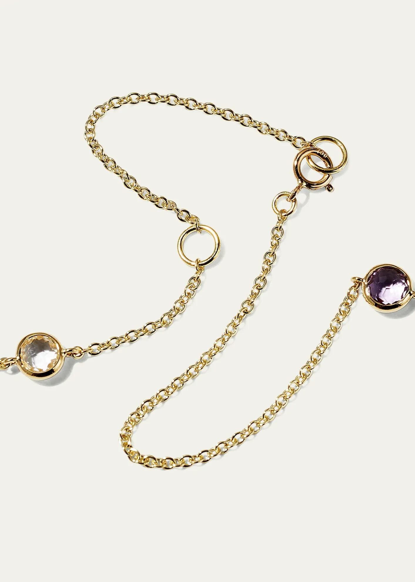 Ippolita13-Stone Station Necklace in 18K Gold