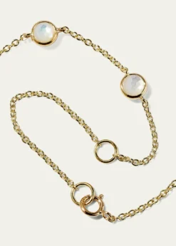 Ippolita13-Stone Station Necklace in 18K Gold