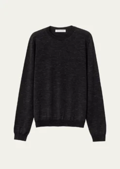 Iris Von ArnimMen's Wool, Silk and Linen Crewneck Sweater