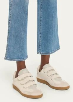 Isabel MarantBeth Mixed Leather Triple-Grip Sneakers