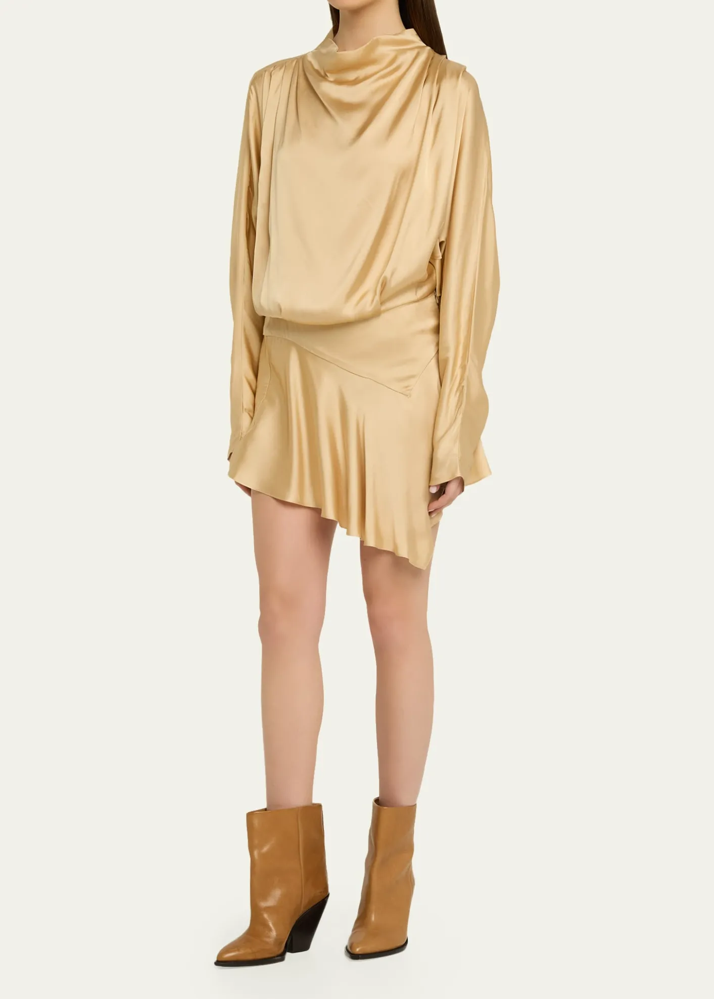 Isabel MarantNeline Asymmetric Mini Dress