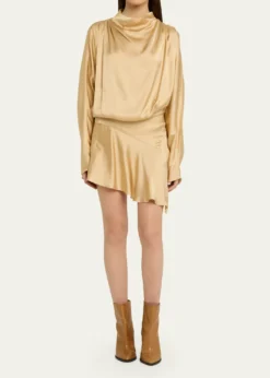 Isabel MarantNeline Asymmetric Mini Dress