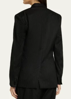 Isabel MarantRanya Pinstripe Double-Breasted Jacket