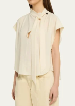 Isabel MarantSelene Tie-Neck Blouse