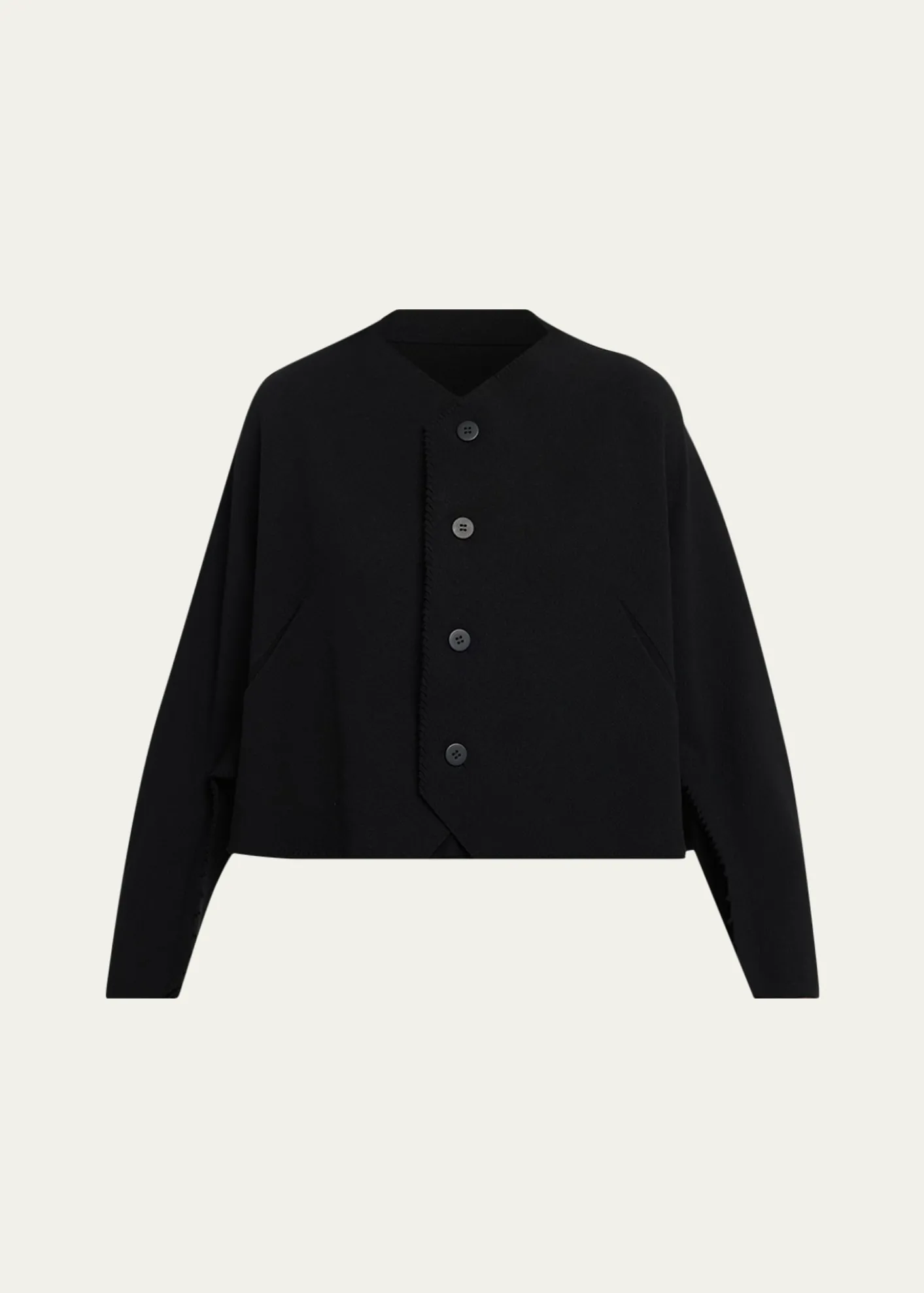 Issey MiyakeCampagne Stretch Cotton Cardigan
