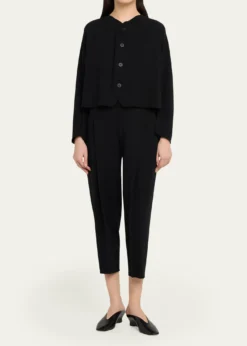 Issey MiyakeCampagne Stretch Cotton Cardigan