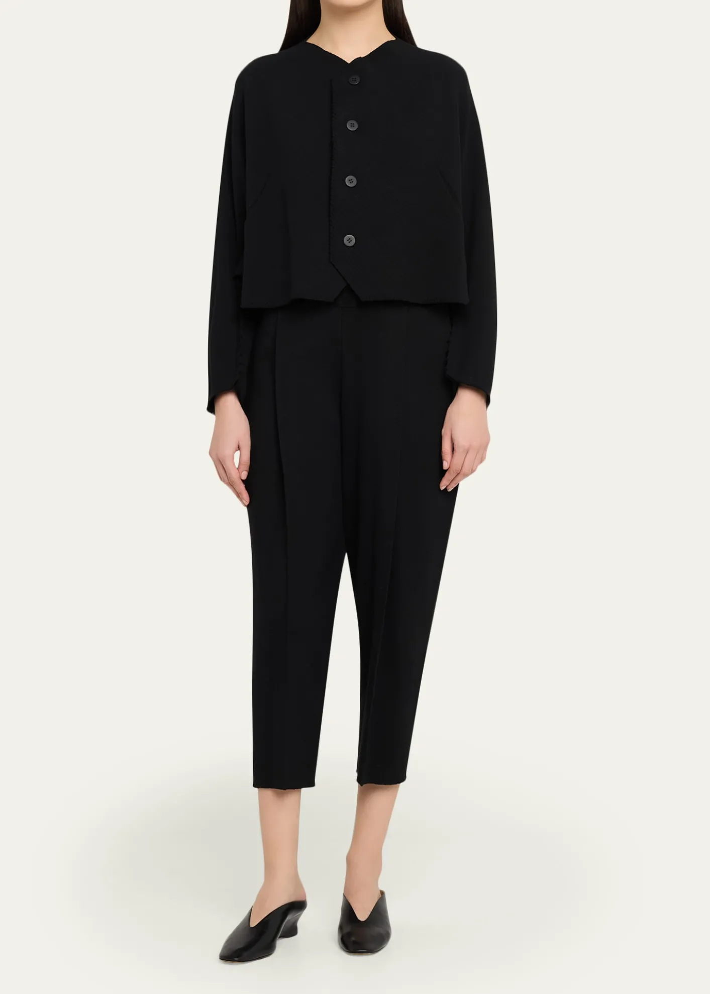 Issey MiyakeCampagne Tapered Stretch Cotton Trousers