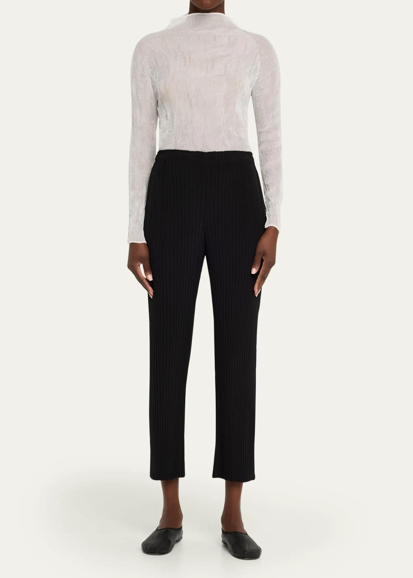 Issey MiyakeChiffon Twist Long-Sleeve Top