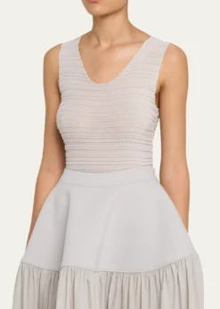 Issey MiyakeJiggly Pleated Plisse Tank Top