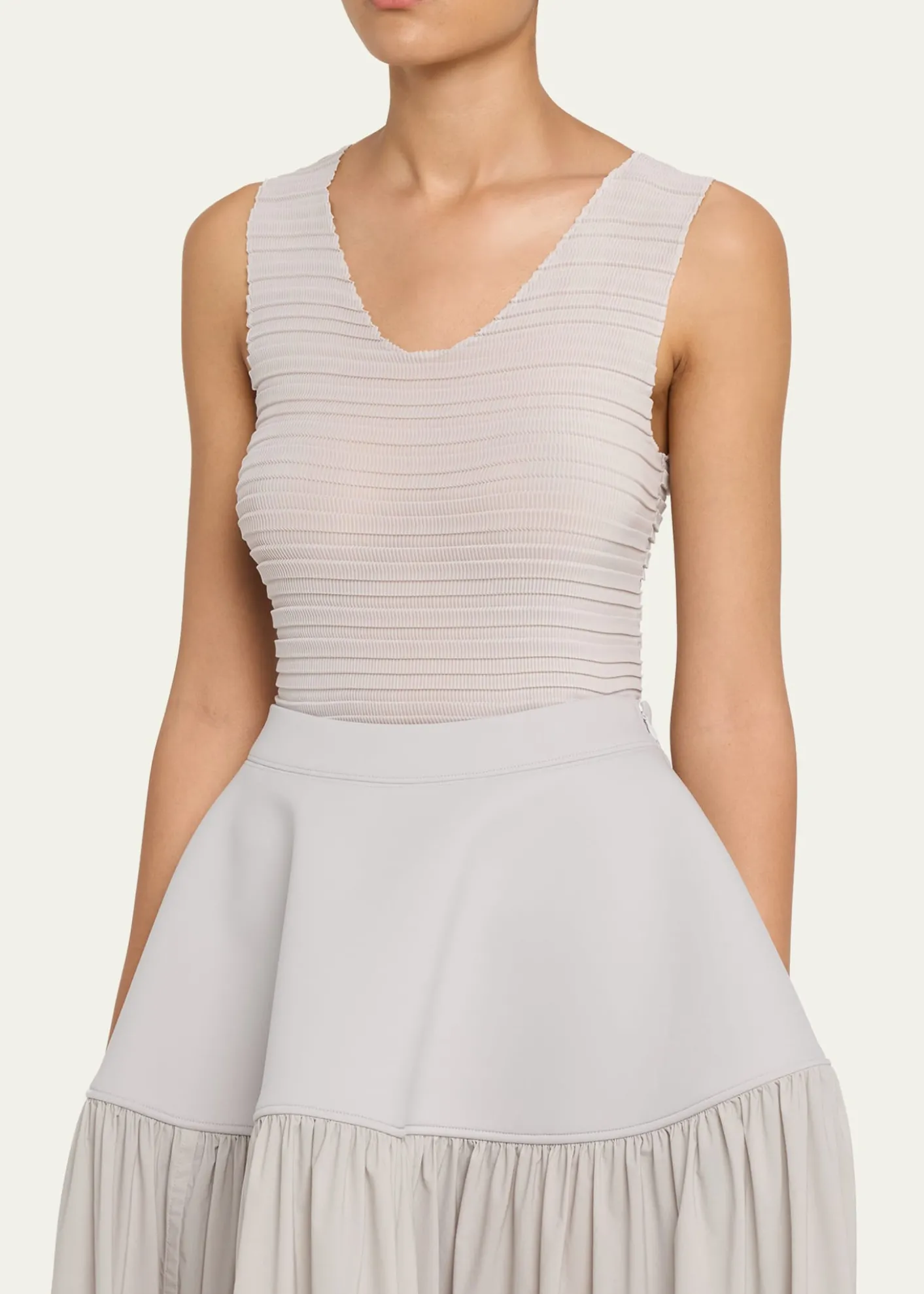 Issey MiyakeJiggly Pleated Plisse Tank Top