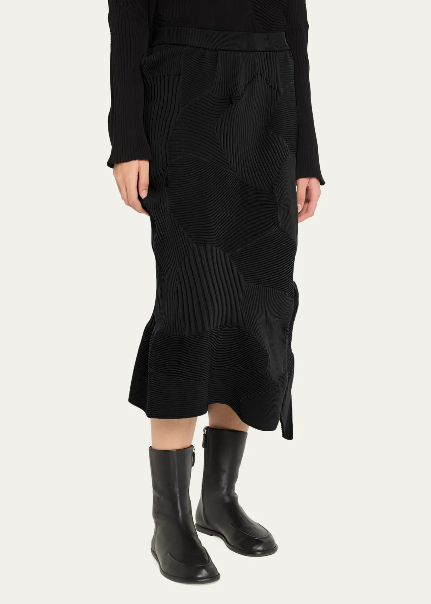 Issey MiyakeKone Kone Textural Ribbed Skirt