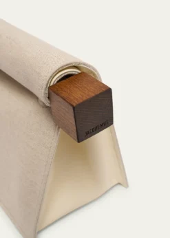 JacquemusLa Rond Carré Linen Clutch Bag