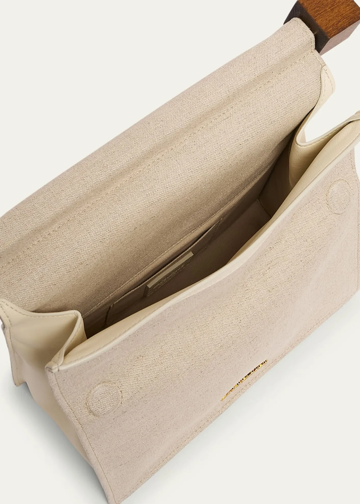 JacquemusLa Rond Carré Linen Clutch Bag