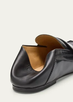 JacquemusLeather Square-Toe Penny Loafers