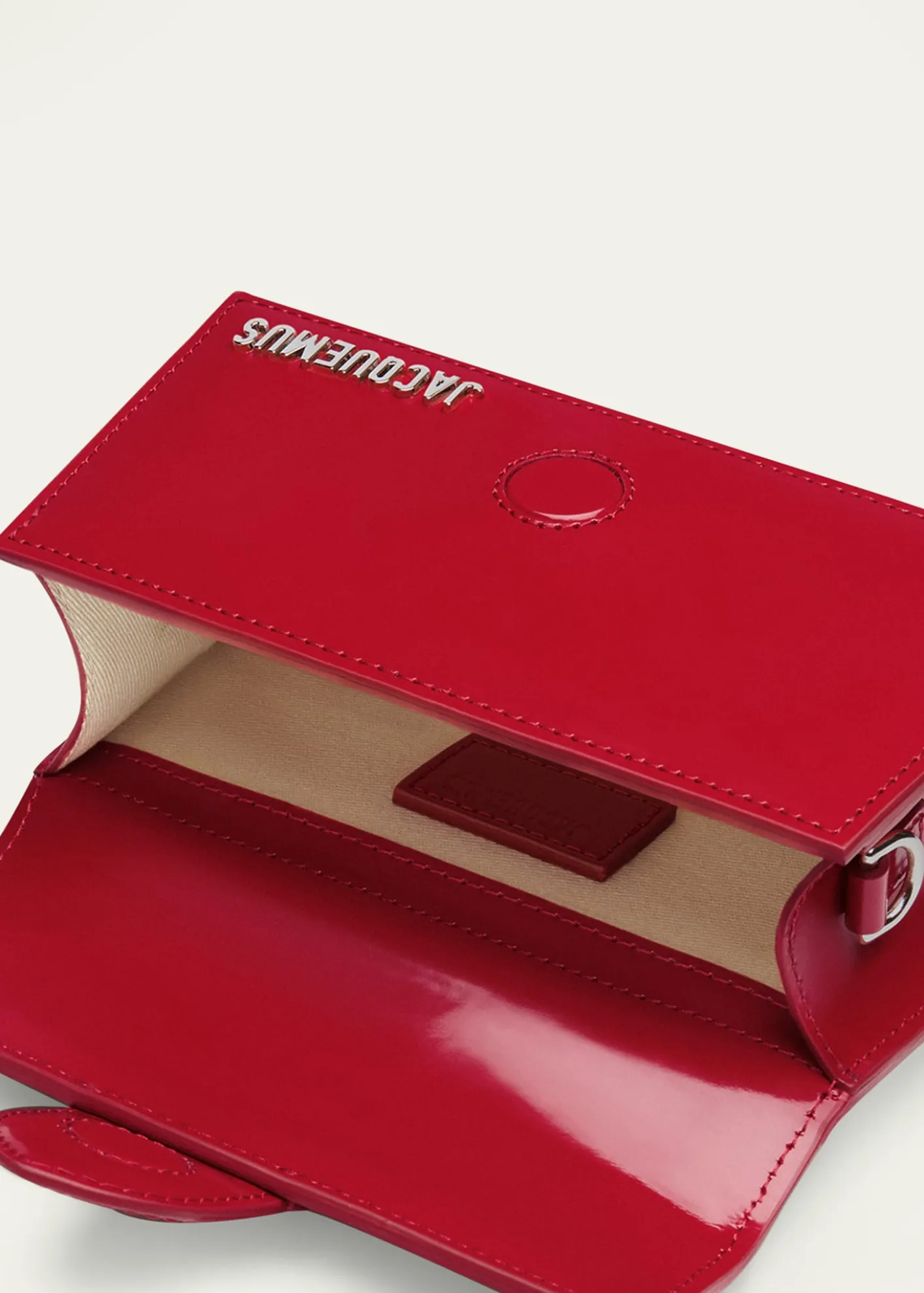 JacquemusLe Bambino Patent Top-Handle Bag