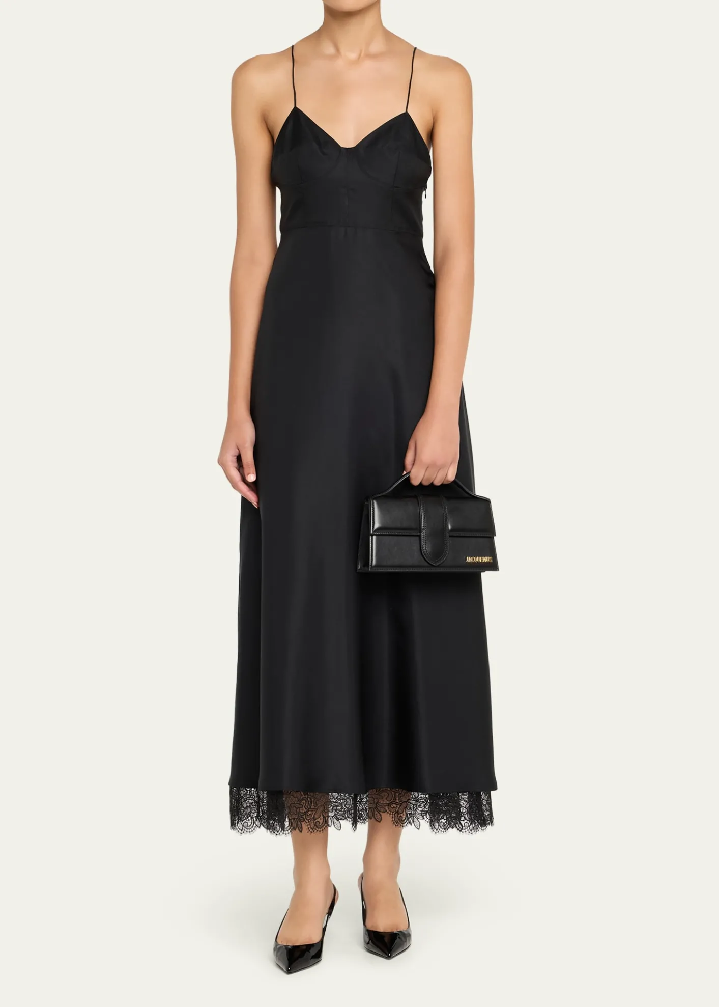 JacquemusLe Grand Bambino Leather Top-Handle Bag