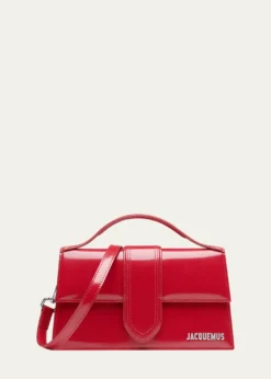 JacquemusLe Grand Bambino Leather Top Handle Flap Bag