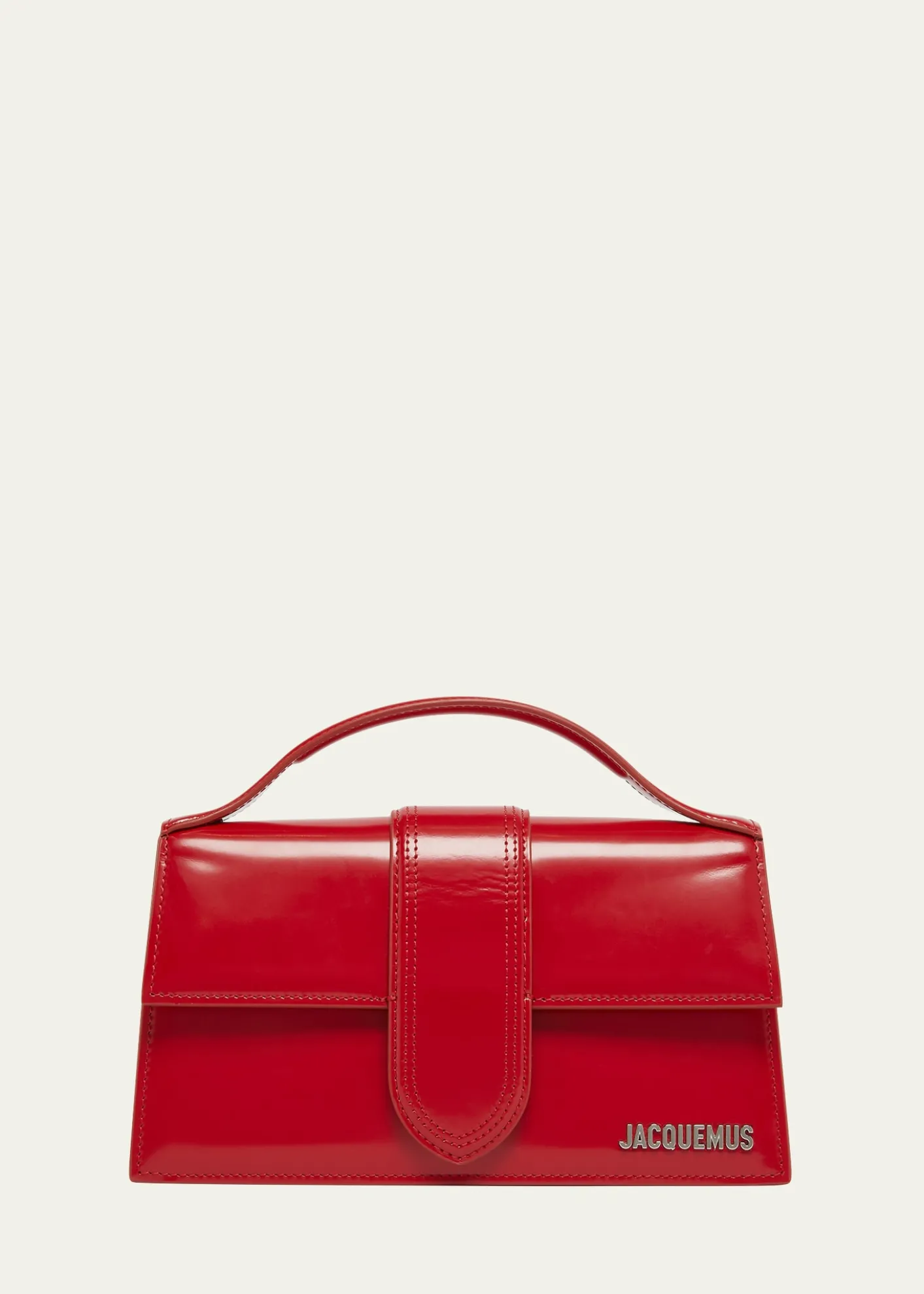 JacquemusLe Grand Bambino Patent Leather Top-Handle Bag