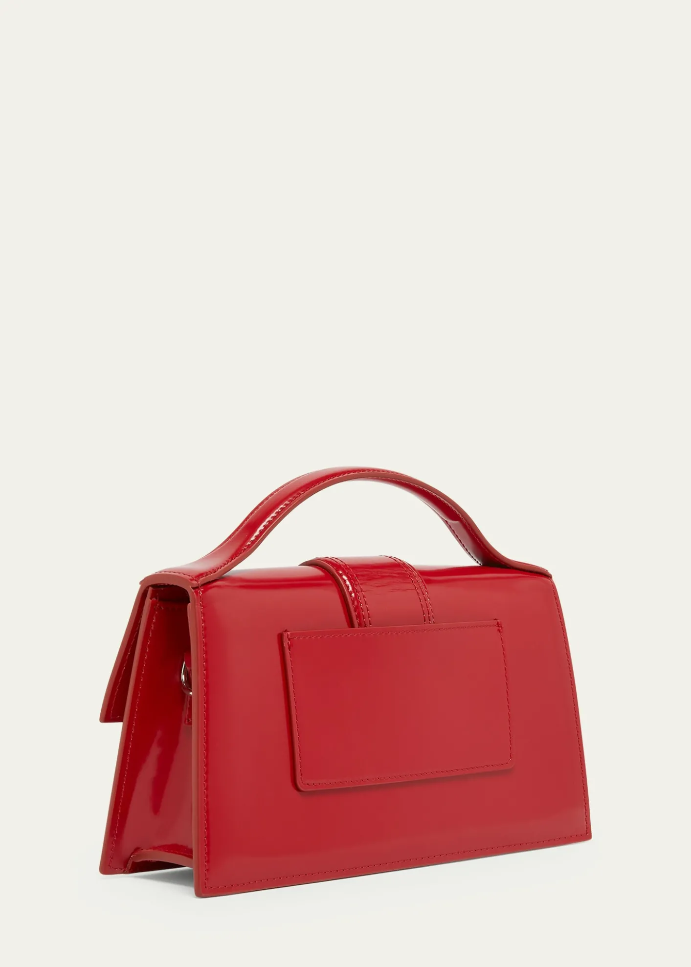 JacquemusLe Grand Bambino Patent Leather Top-Handle Bag