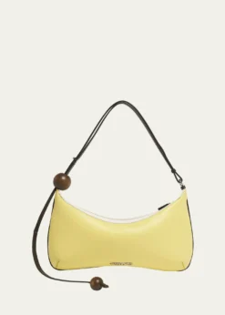 JacquemusLe Grand Bisou Perle Leather Shoulder Bag