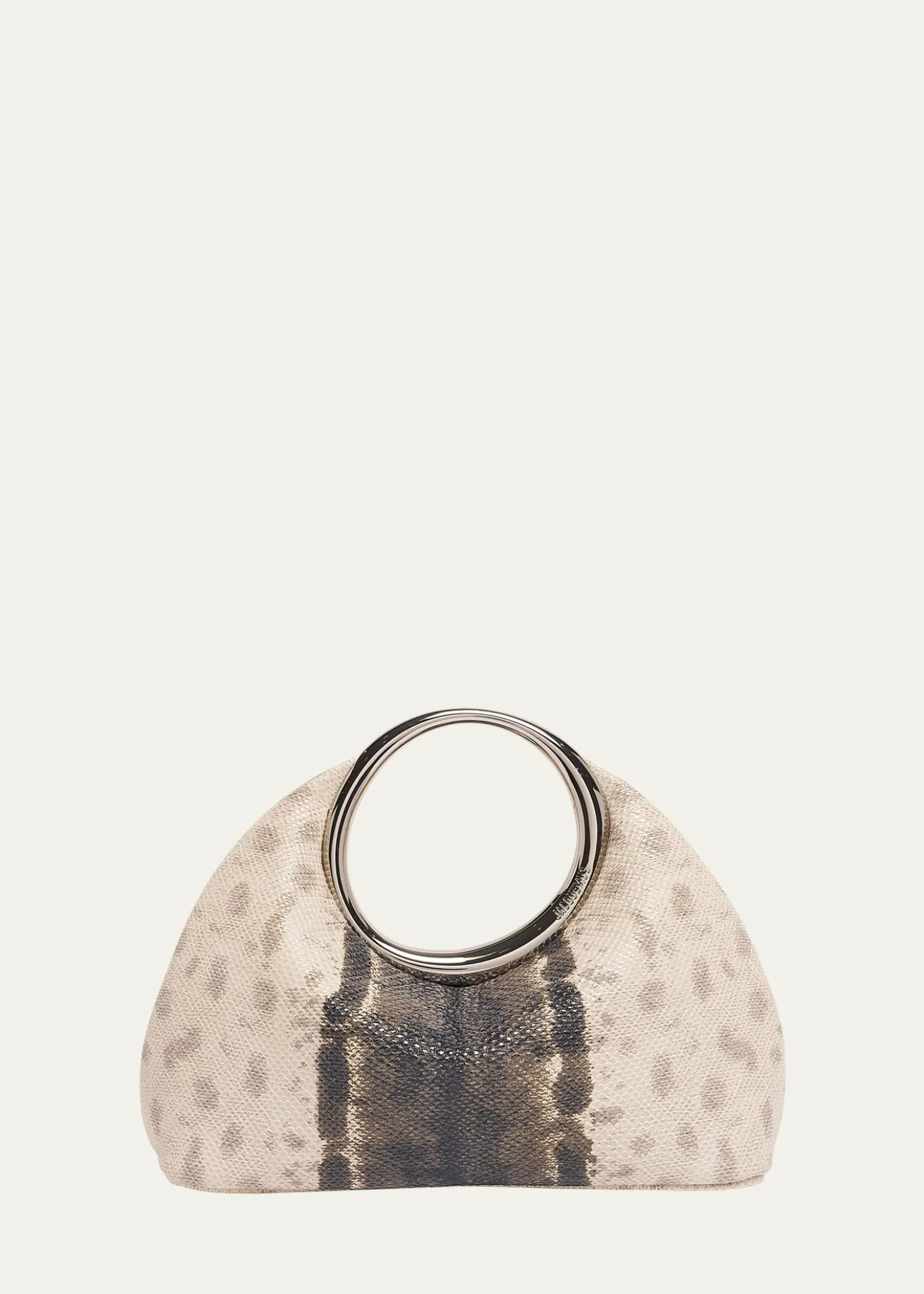 JacquemusLe Petit Calino Python-Embossed Top-Handle Bag