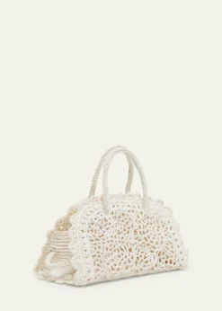 JacquemusLe Petit Turismo Crochet Top-Handle Bag