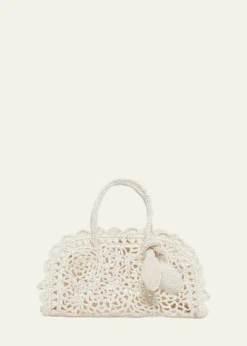 JacquemusLe Petit Turismo Crochet Top-Handle Bag