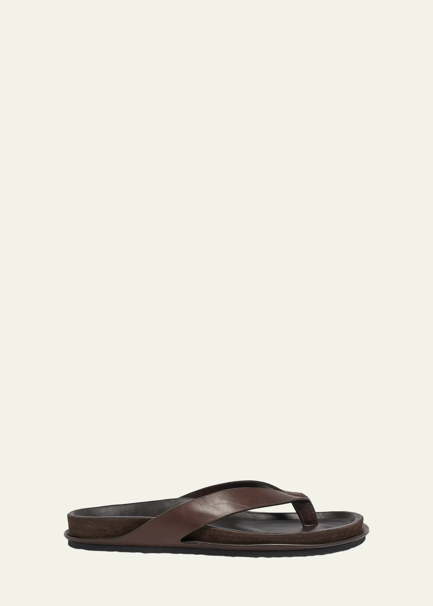 JacquemusMen's Les Tatanes Leather Thong Sandals